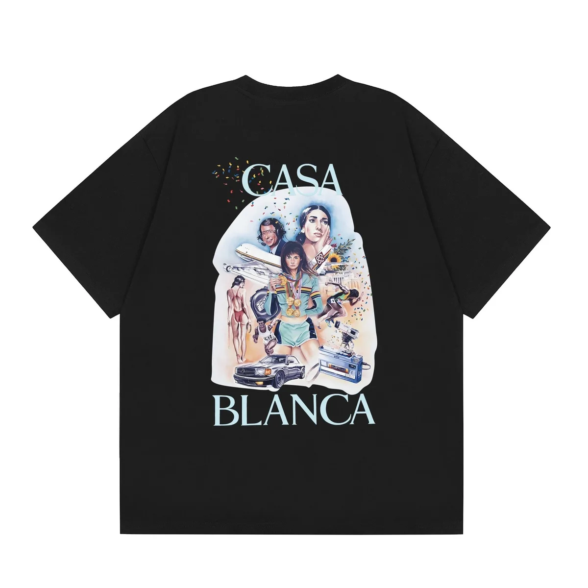 Other Casa Blanca Black Graphic T-Shirt Black - 1