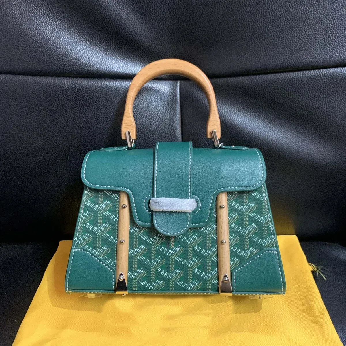 Goyard Goyard St. Louis Green Monogram Handbag Green