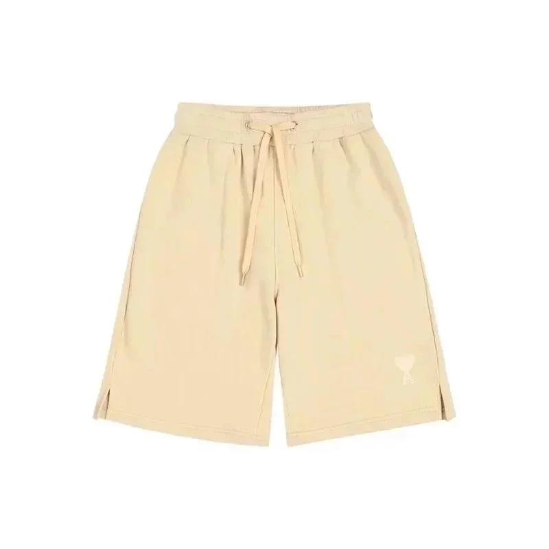 Ami Paris Ami Paris Ami de Coeur Apricot Heart Detail Shorts Beige - 1