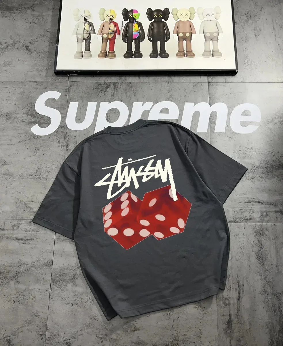 Stussy Stussy Stüssy Dice T-Shirt Black T-Shirts Black - 1