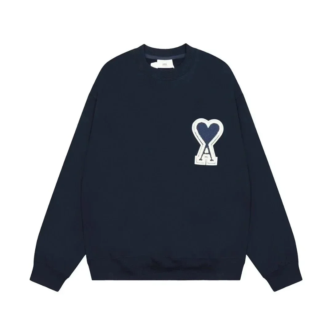 Ami Paris Ami Paris Ami de Coeur Navy Sweater Navy - 1