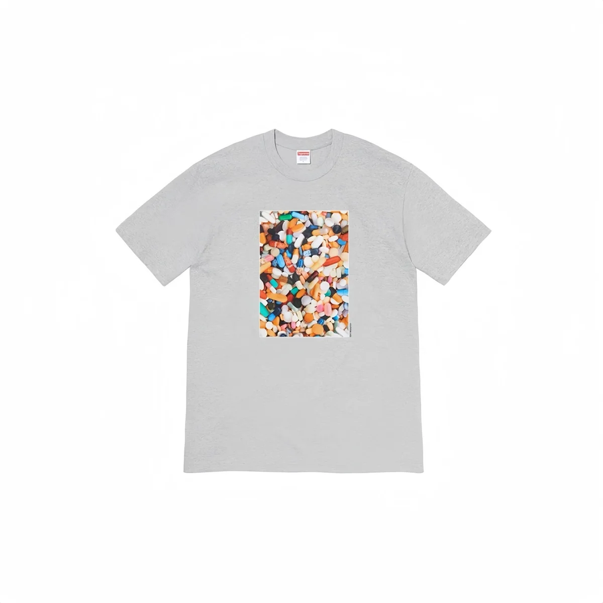Supreme Supreme Pills Print T-Shirt Grey Grey - 1