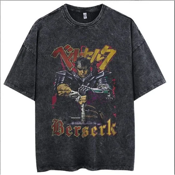 Other Berserk Vintage Black T-Shirt Black - 1