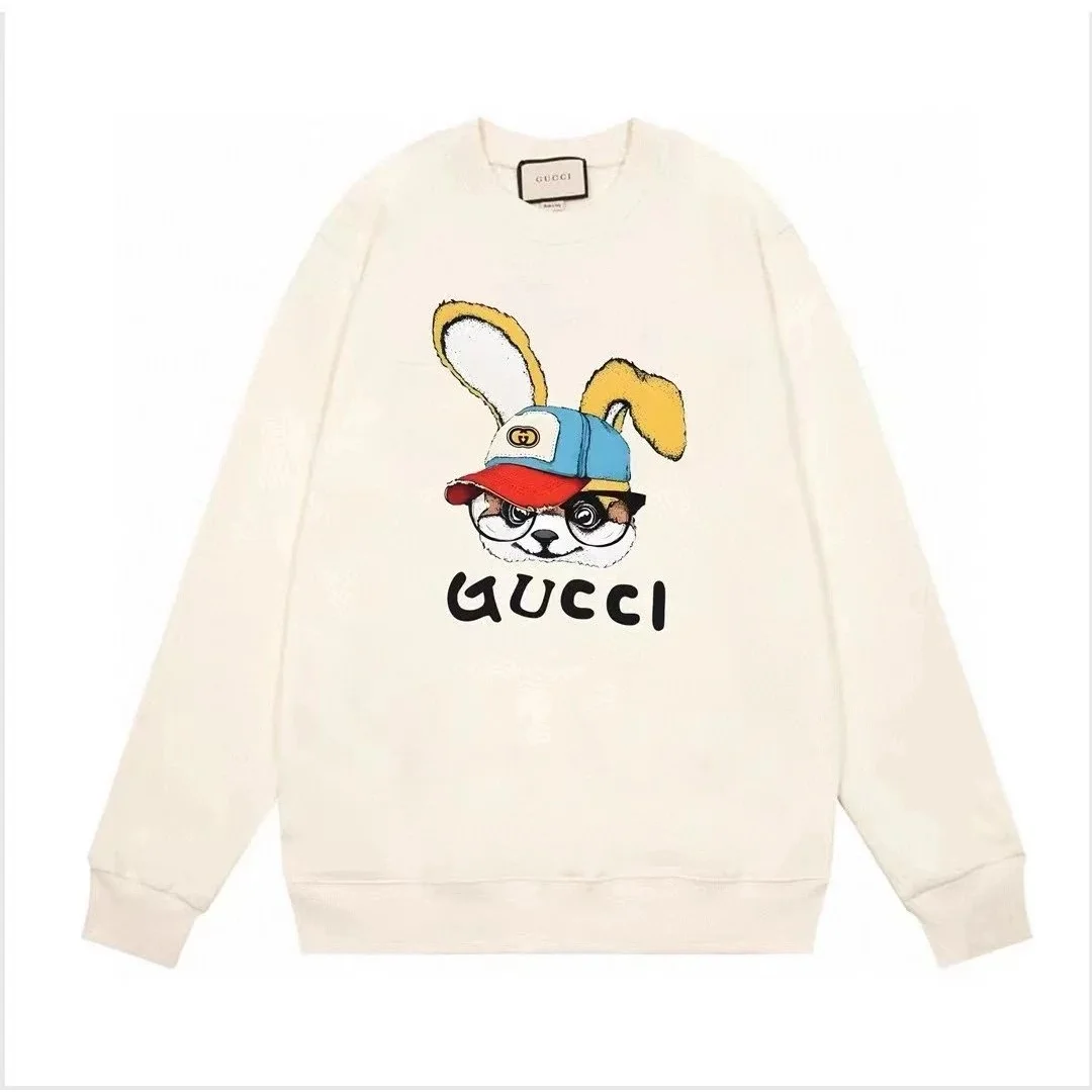 Gucci Gucci 28-02 Cream Rabbit Print Sweatshirt Cream