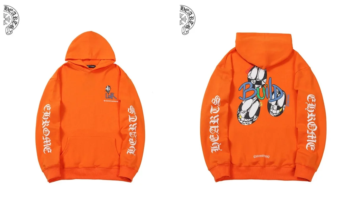 Chrome Hearts Chrome Hearts CH Orange Hoodie Orange