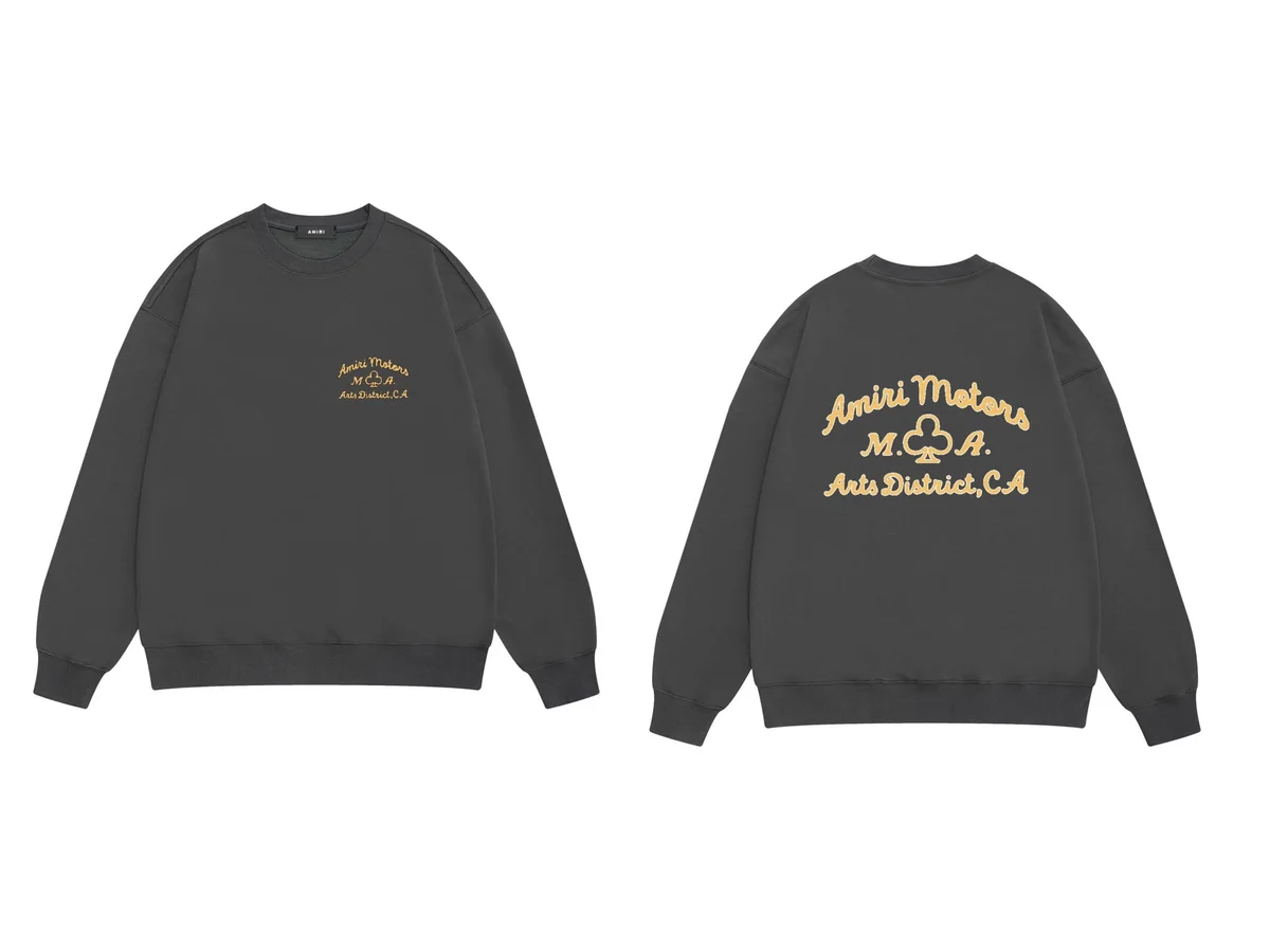 Amiri Amiri Arts District CA Crewneck Sweatshirt Grey - 1