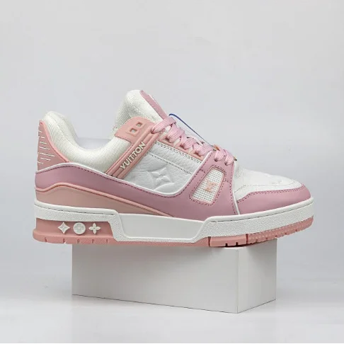 Louis Vuitton Louis Vuitton LV Trainer Pink/White Sneakers Pink