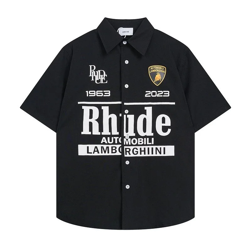 Rhude Rhude x Lamborghini Black Button-Up Shirt Black - 1