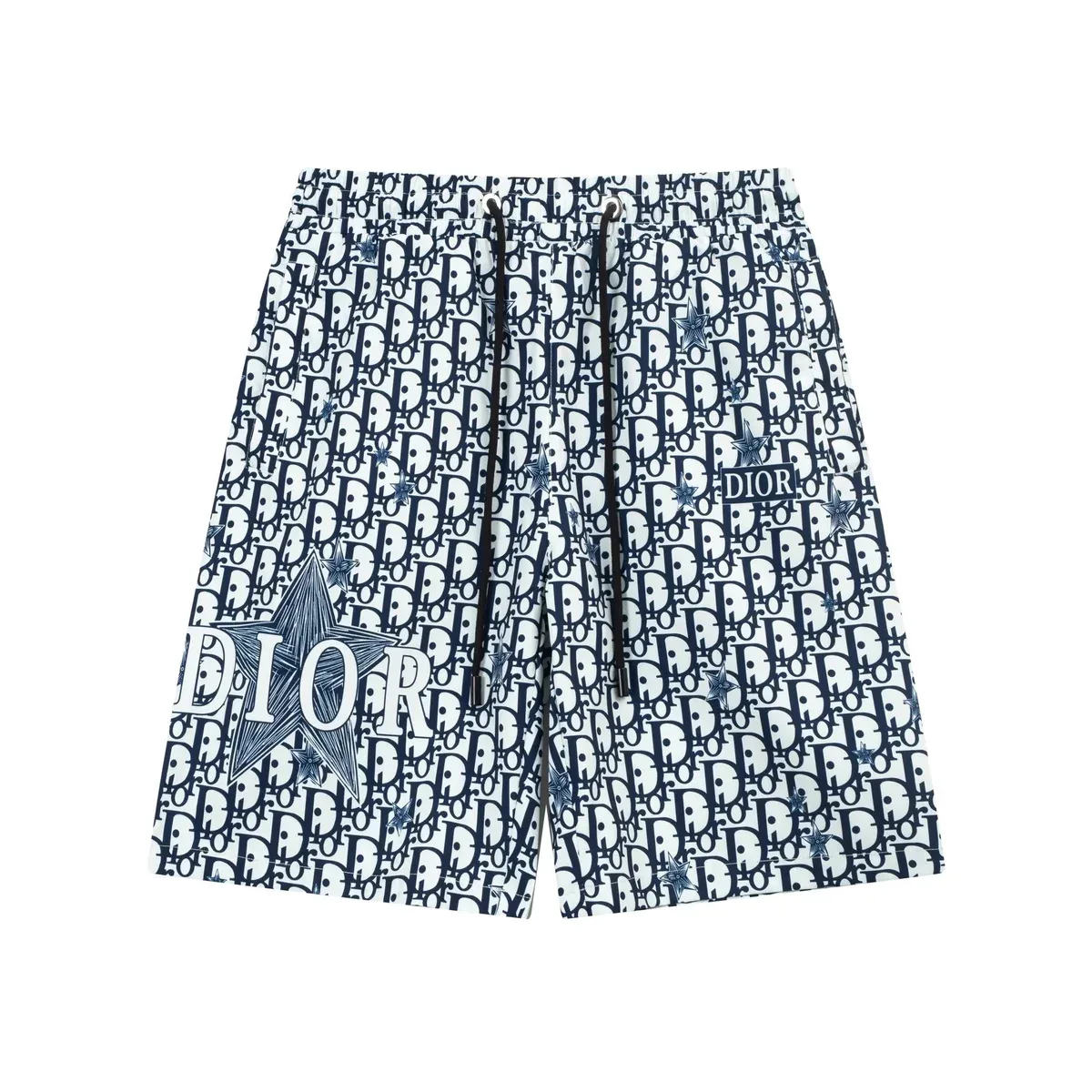 Dior Dior Classic Logo Star Print Shorts White/Blue White - 1