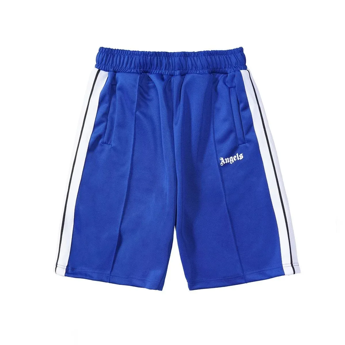 Palm Angels Palm Angels Track Blue Shorts Blue - 1