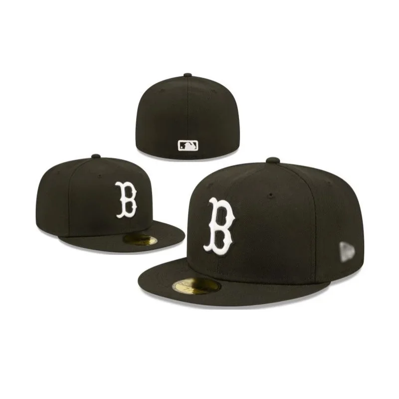 New Era New Era 59FIFTY Boston Red Sox Black/White Cap Black