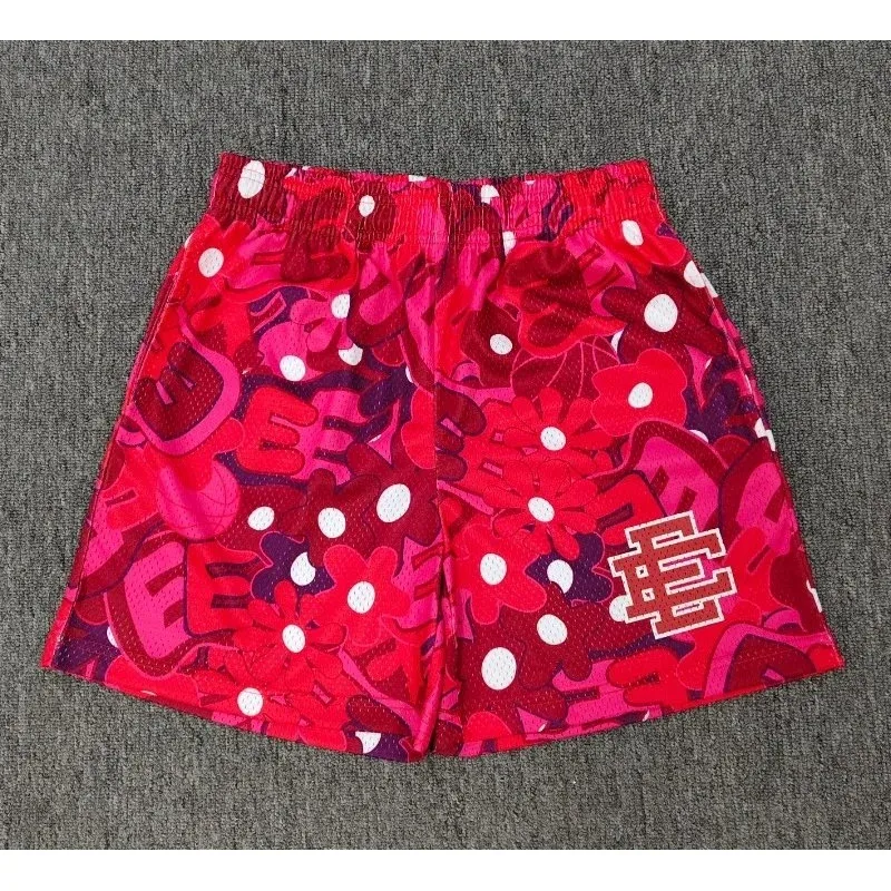 A Bathing Ape A Bathing Ape BAPE STA Red Flower Mesh Shorts Red - 1