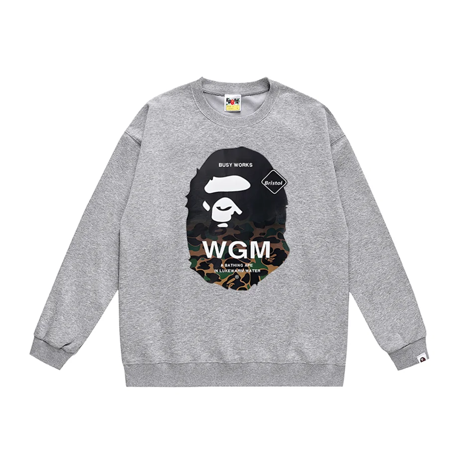 A Bathing Ape A Bathing Ape WGM Grey BAPE STA Sweatshirt Grey - 1