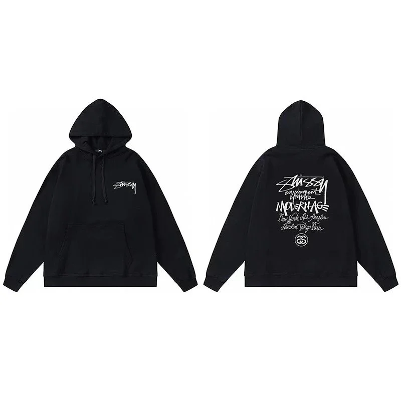 Stussy Stussy Moderna Black Hoodie Black - 1