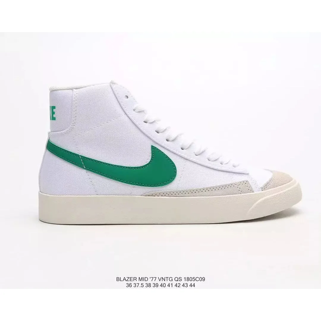 Nike Nike Blazer Mid '77 White Green Sneakers White