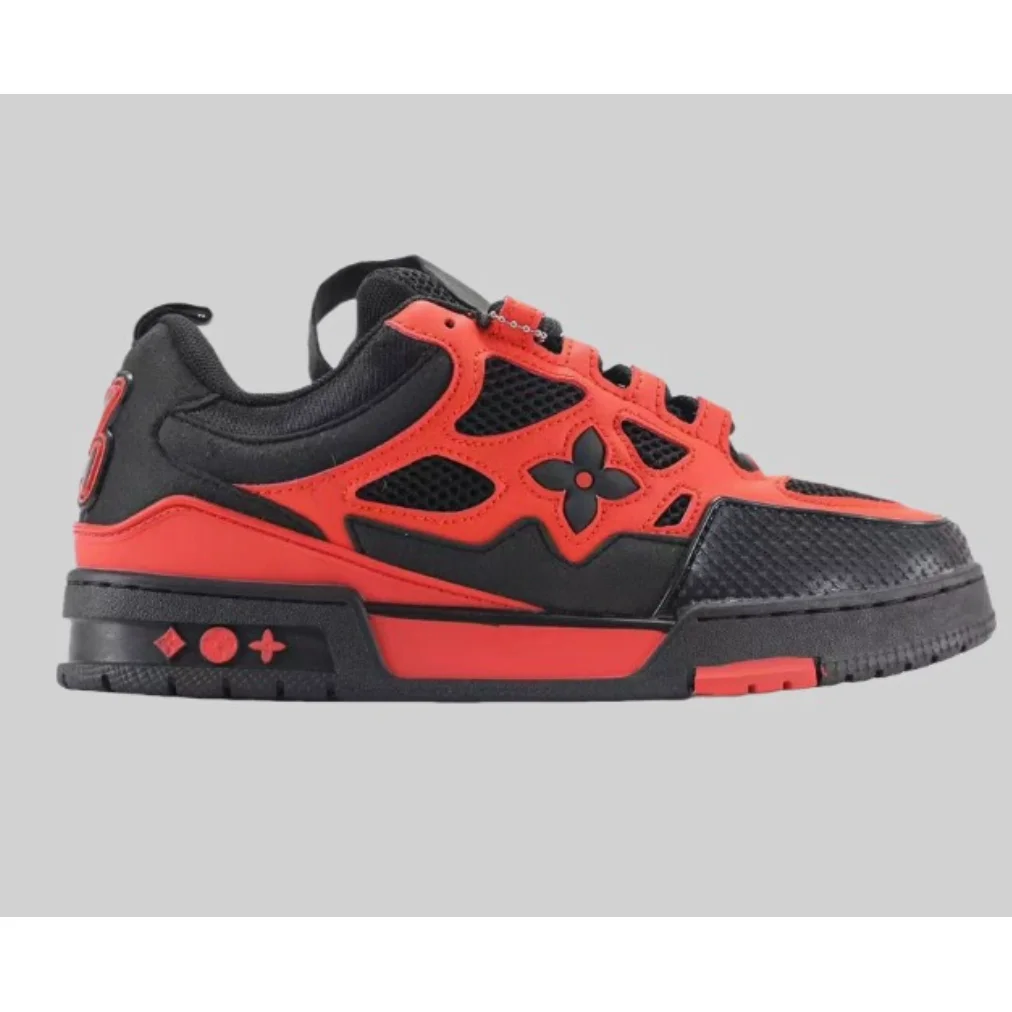 Louis Vuitton Louis Vuitton LV Trainer Black/Red Sneakers Multicolor