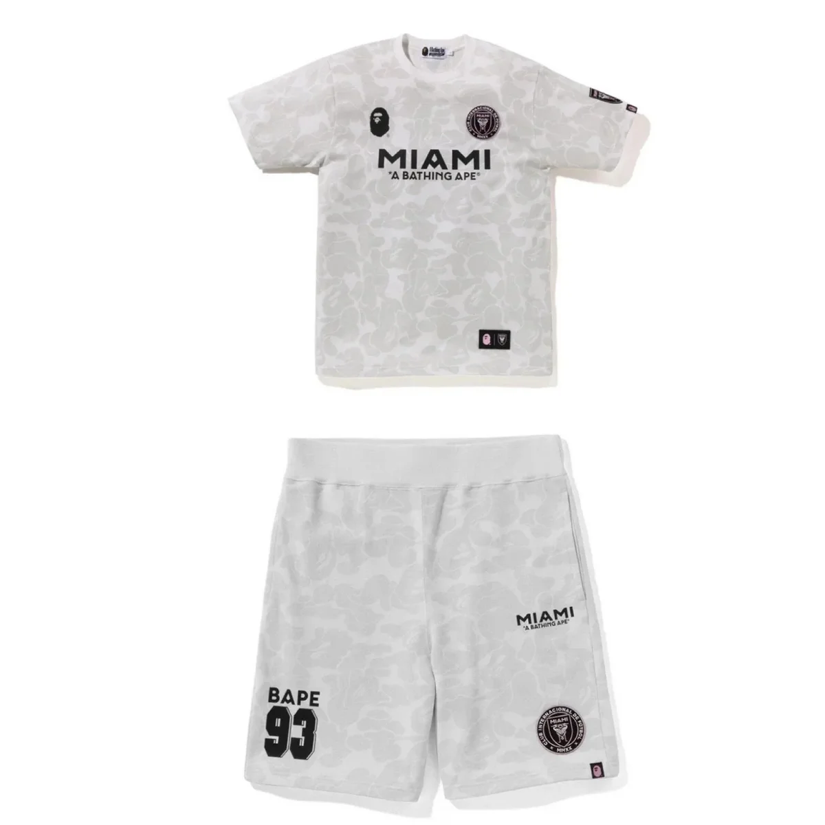 A Bathing Ape A Bathing Ape White Camo Co-ord Set White - 1