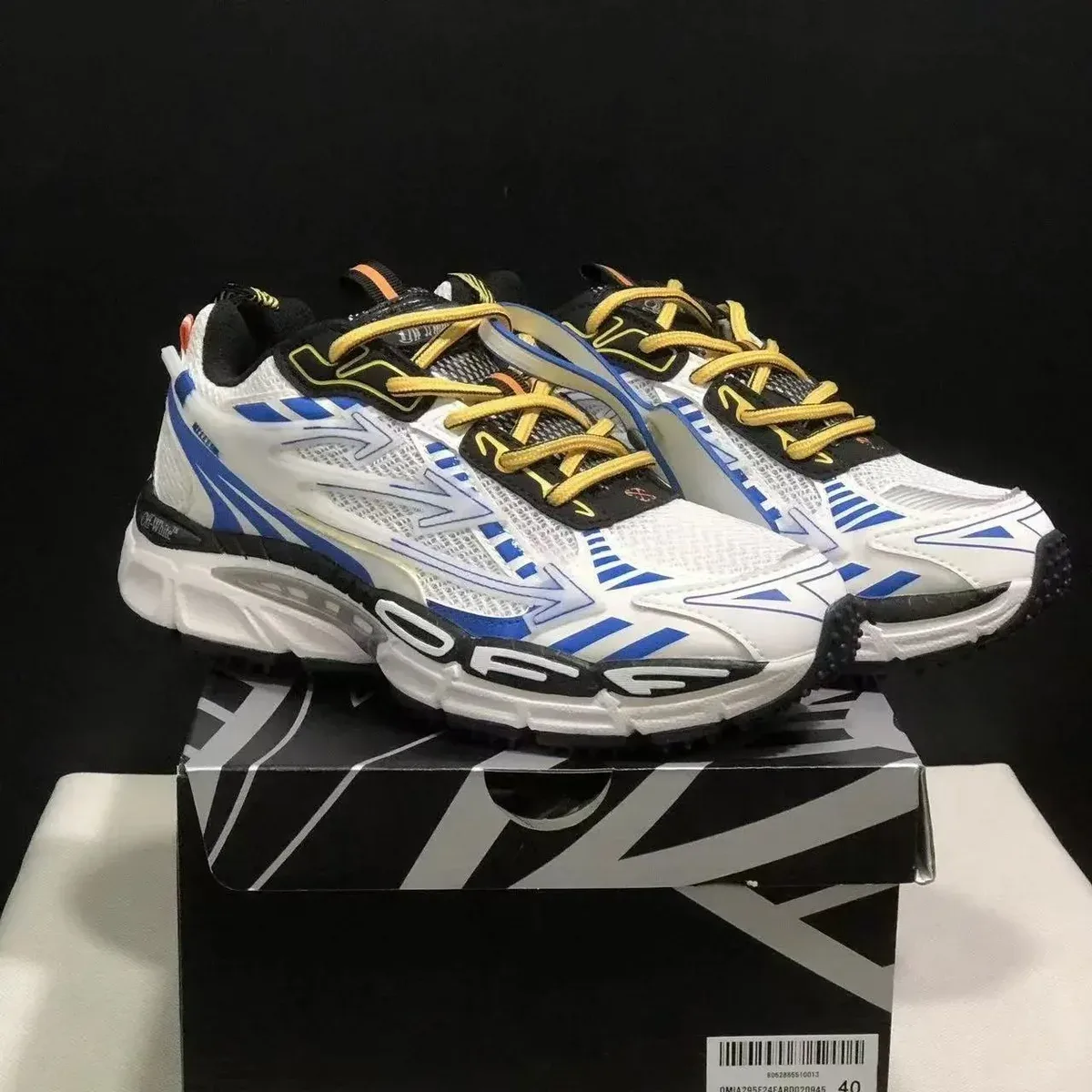 Off-White Off-White OW100 Shooter White Blue Gold Sneakers White