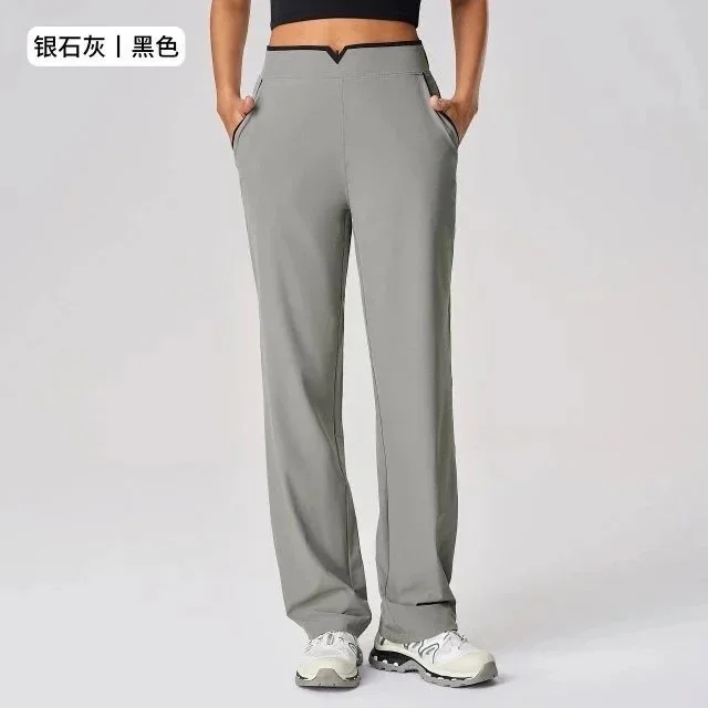 Other Silver Grey Black Pants Grey - 1