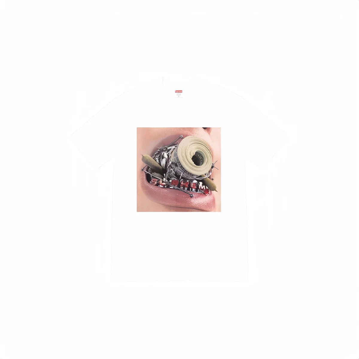 Supreme Supreme White Mouth Print T-Shirt White - 1