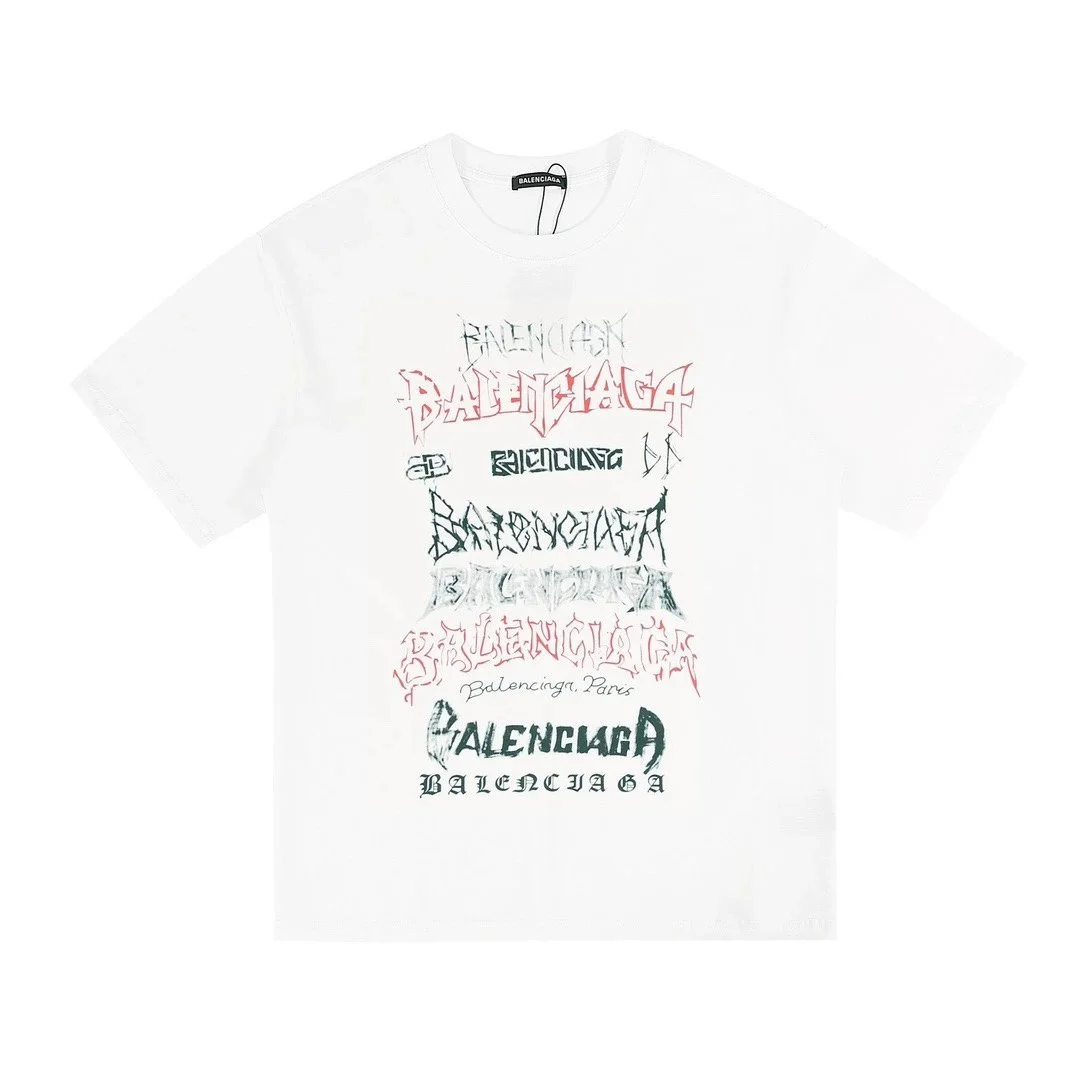 Balenciaga Balenciaga White Graphic Print T-Shirt White - 1