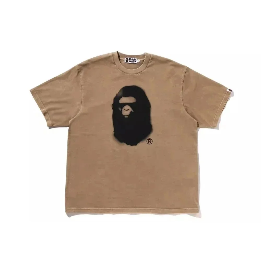 A Bathing Ape BAPE STA Beige Ape Head T-Shirt Beige - 1