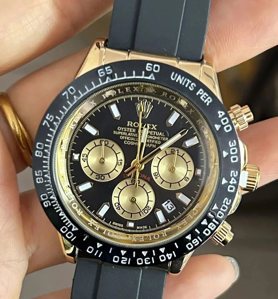 Rolex Rolex Daytona Cosmograph Black Gold Watch Black - 1