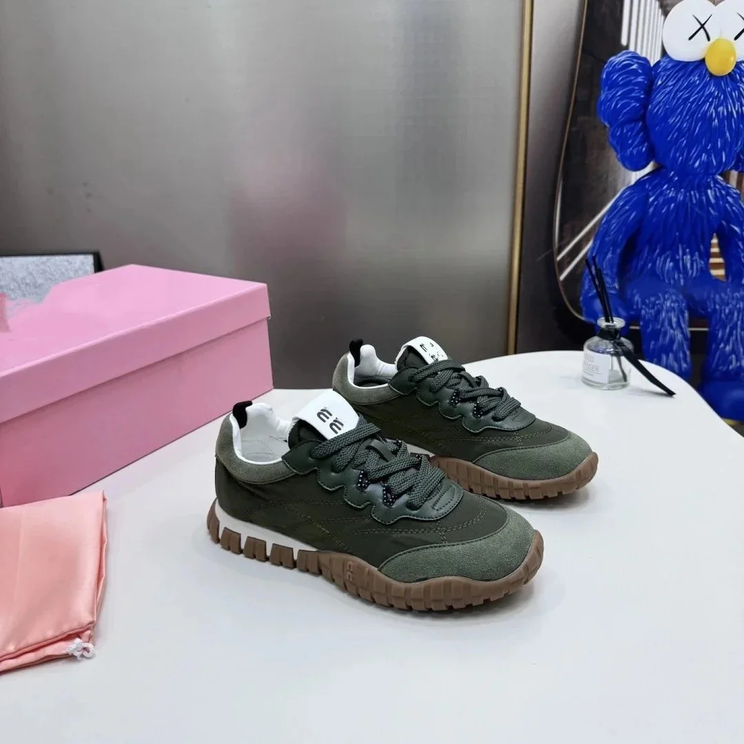 Maison Mihara Yasuhiro Maison Mihara Yasuhiro MMY Blakey Olive Green Sneakers Green - 1