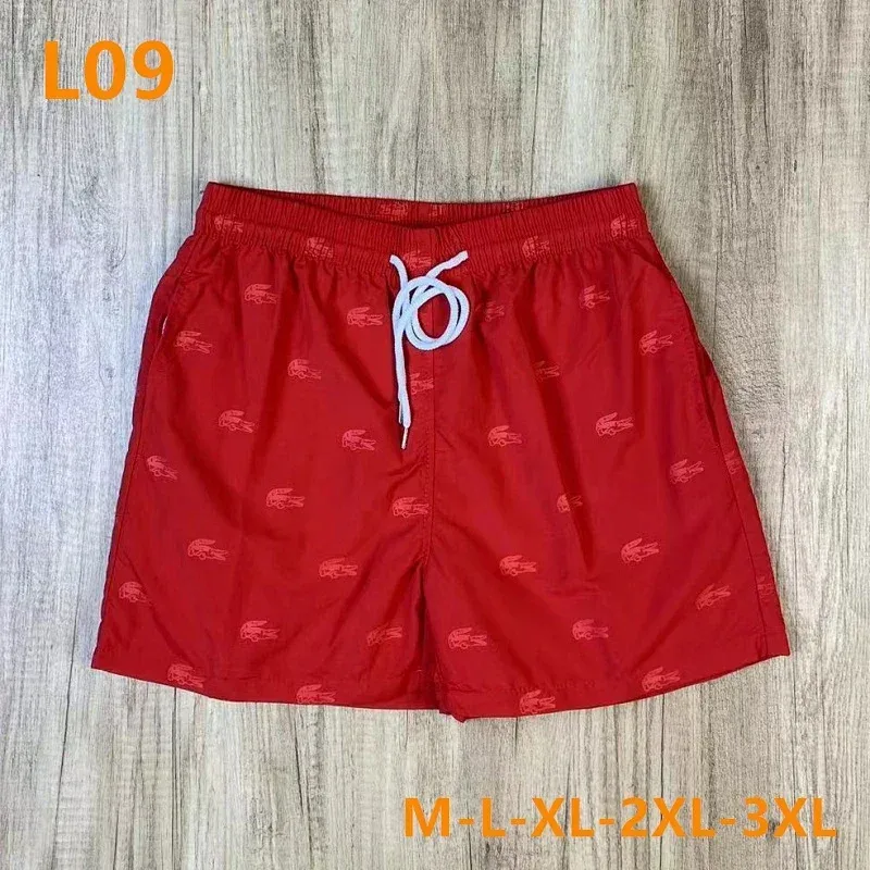 Lacoste Lacoste LCS R800 Red Crocodile Print Shorts Red - 1