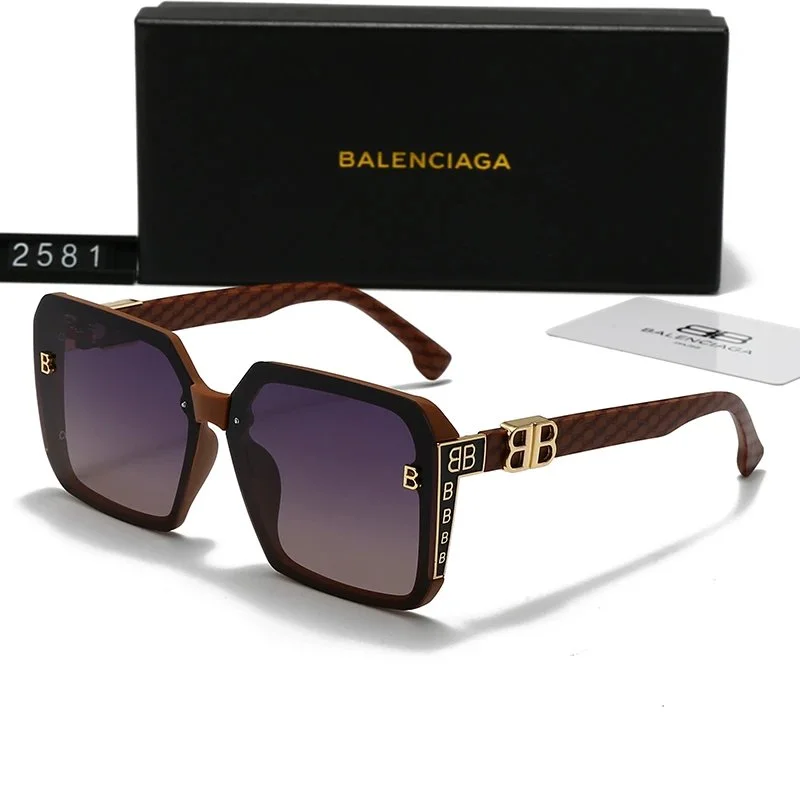 Balenciaga Balenciaga BB Logo Gradient Sunglasses 2581-A Eyewear Brown - 1