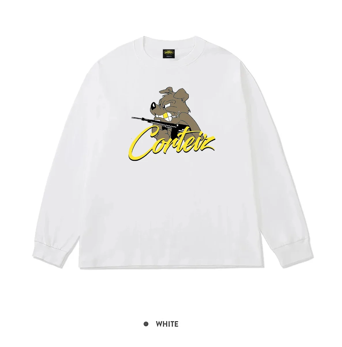 Corteiz Corteiz White 'Corteiz' Graphic Long Sleeve T-Shirt White - 1