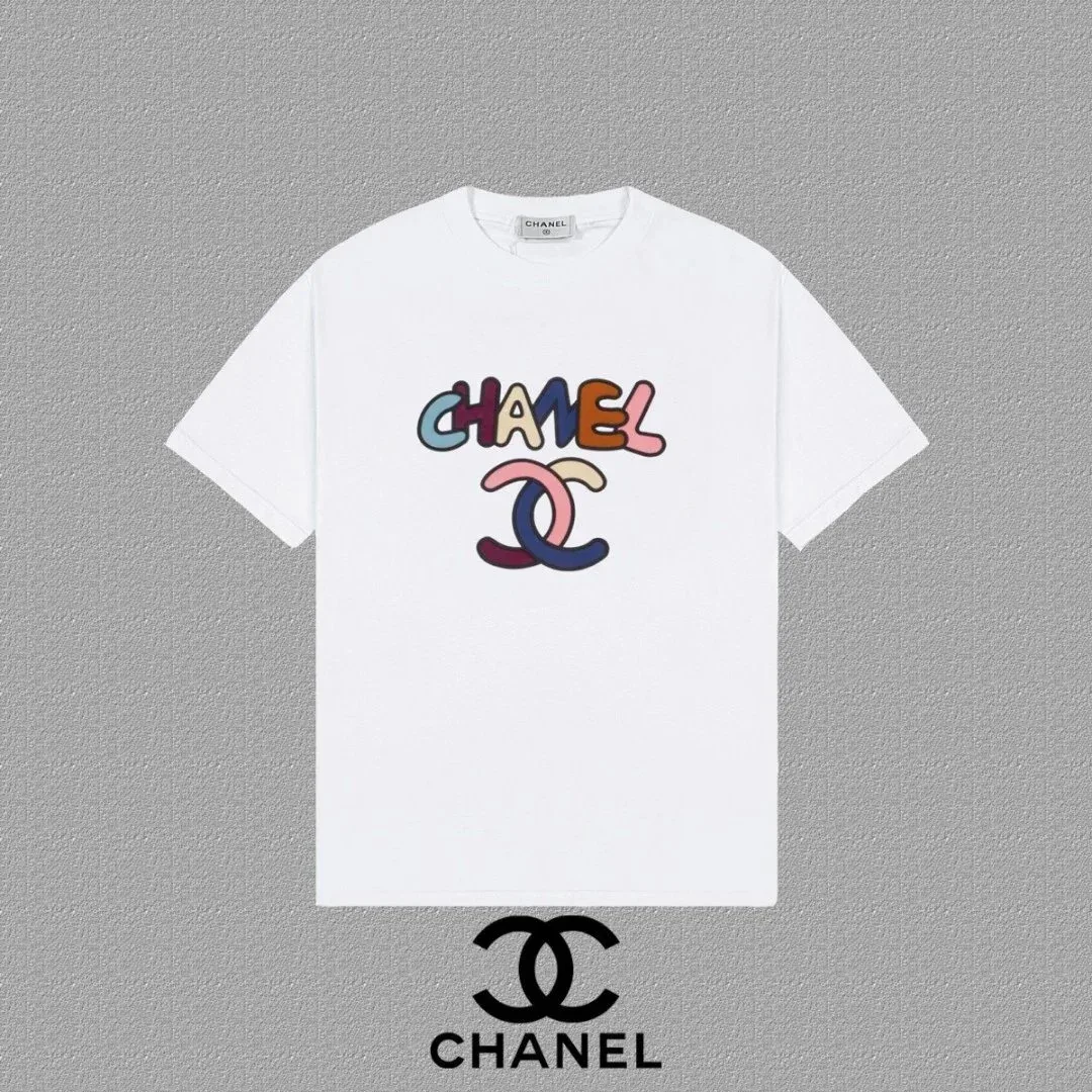 Chanel Chanel Colorful Logo T-Shirt White White
