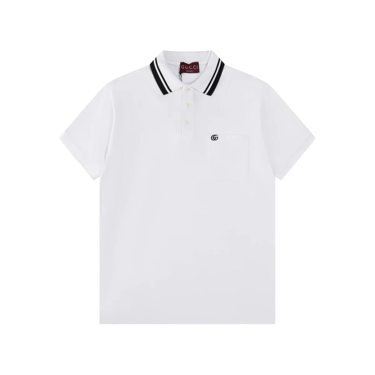 Gucci Gucci White GG Polo Shirt White - 1