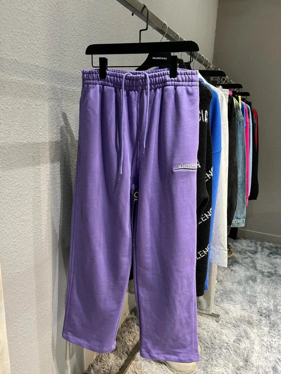 Balenciaga Balenciaga Purple Embroidery Sweatpants Purple