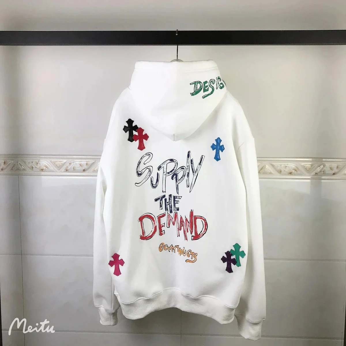 Chrome Hearts Chrome Hearts Supply The Demand Hoodie White White