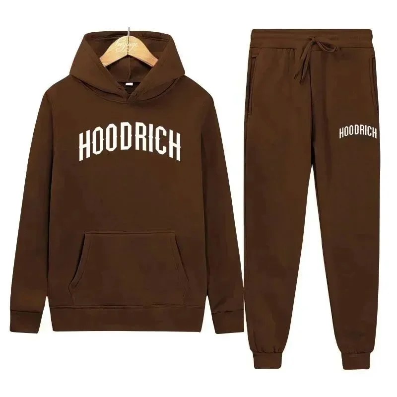 Other Hoodrich Brown Hoodie & Joggers Set Brown - 1