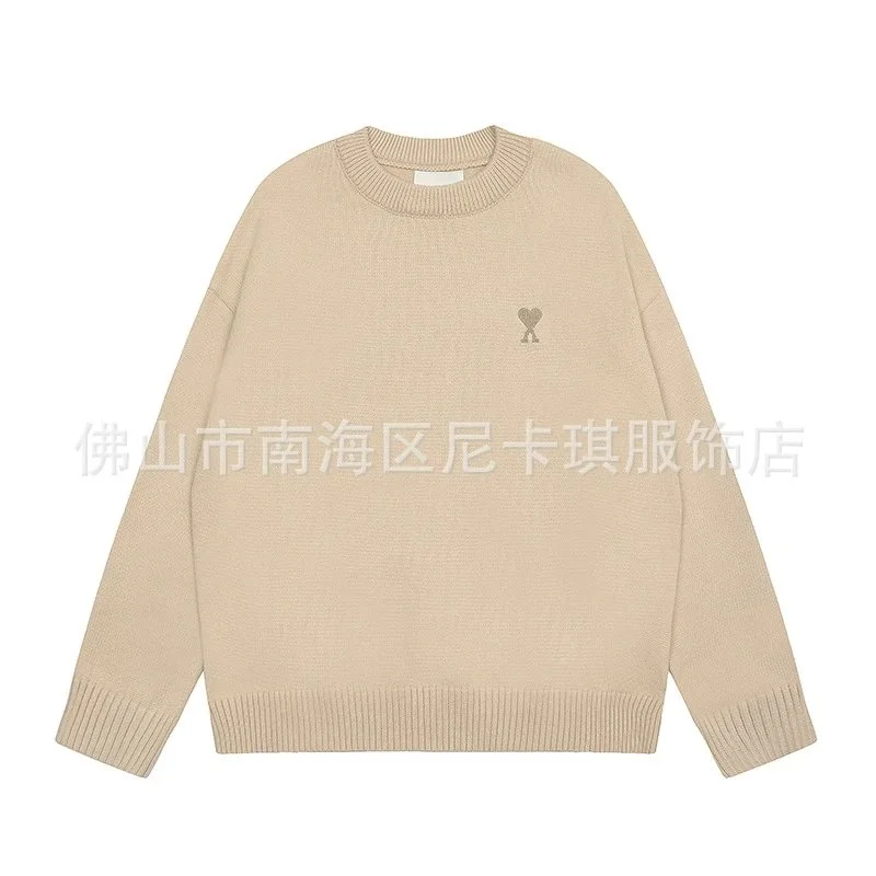 Ami Paris Ami Paris AMI-33 Beige Sweater Knitwear Beige - 1