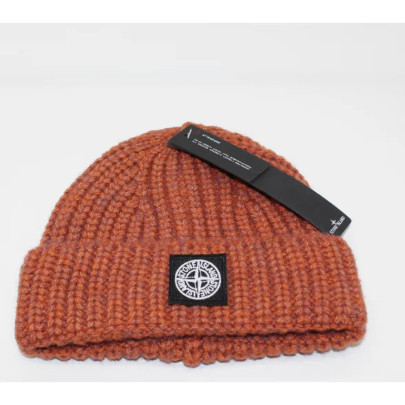 Stone Island Stone Island Tangerine Orange Beanie Orange
