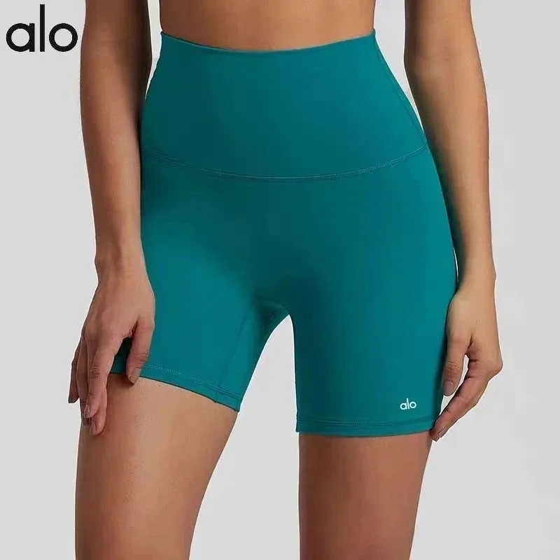 Alo Yoga Alo Classic Green Biker Shorts Green - 1