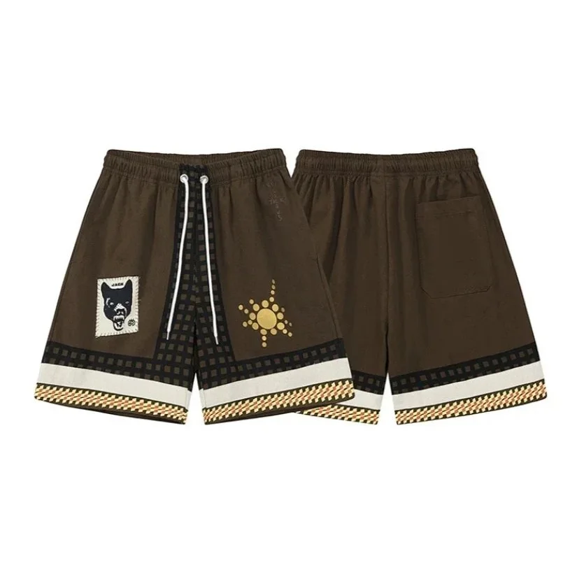 Chrome Hearts Chrome Hearts Patched Coffee Brown Shorts Brown