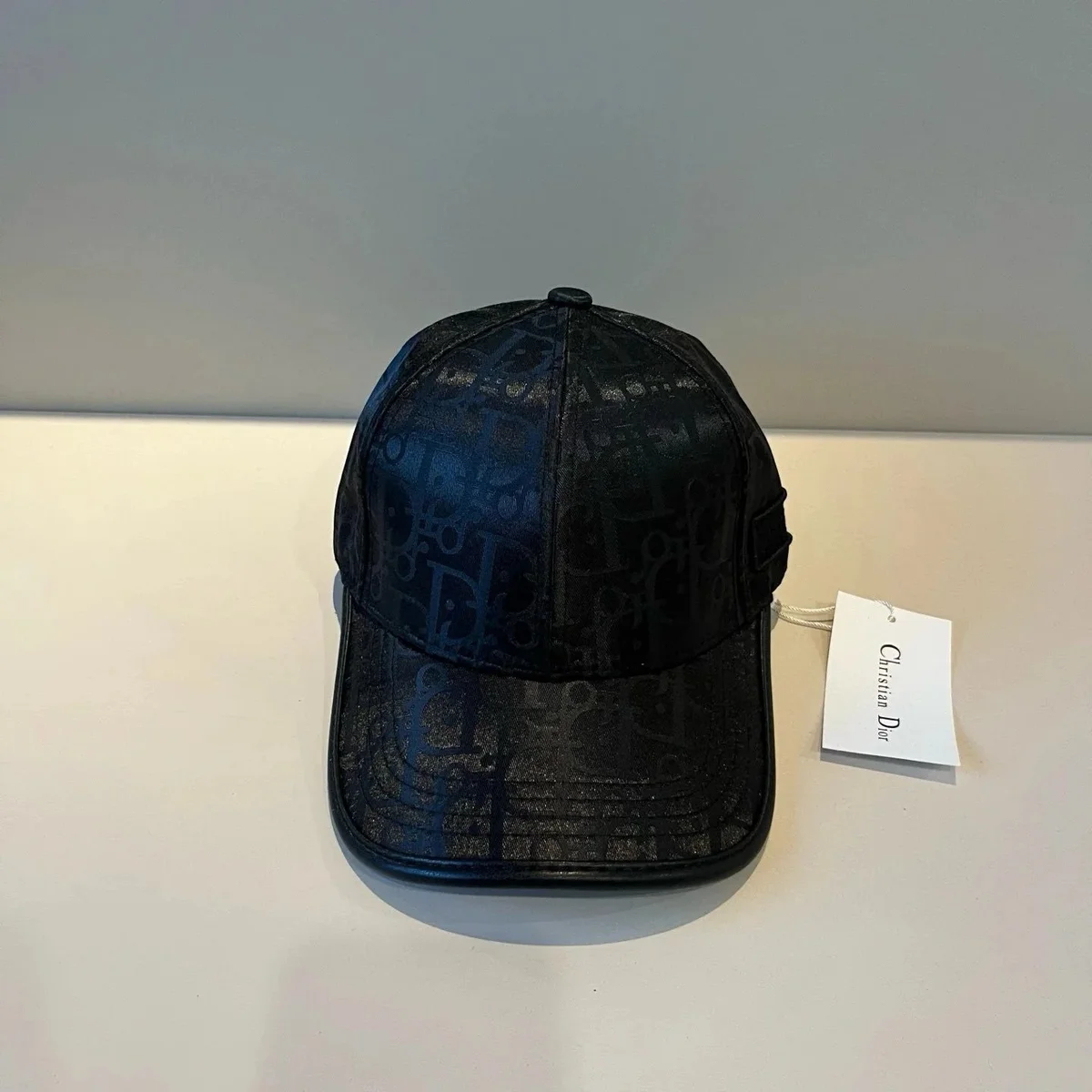 Dior Christian Dior Monogram Cap Black Headwear Black - 1