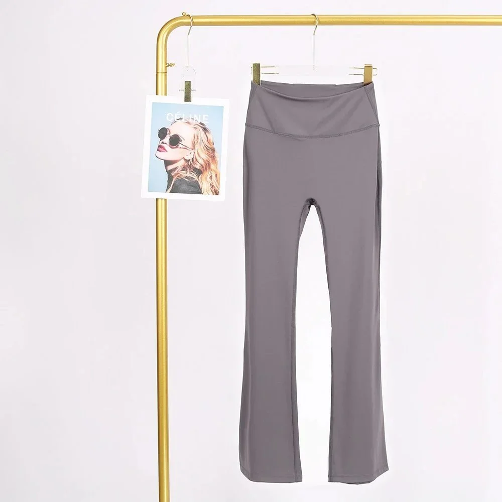 Other Light Grey Flared Pants - Original Label Bottoms Grey - 1