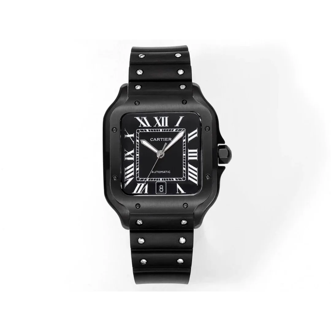 Cartier Cartier Santos All Black Watch Black