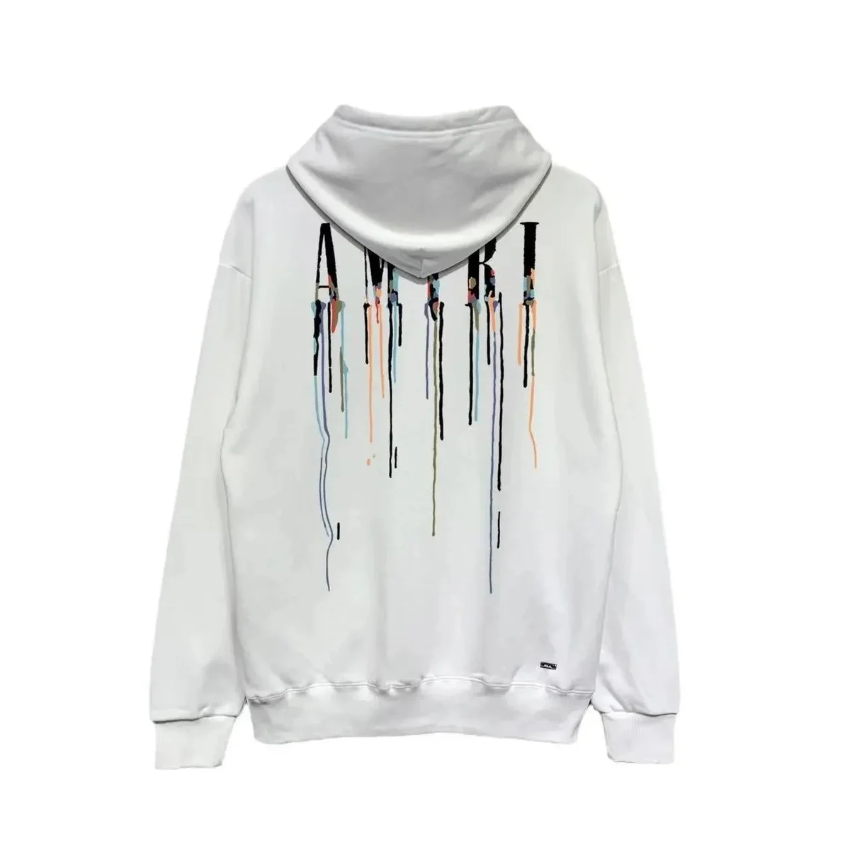 Amiri Amiri Dripping AMRI Hoodie White Streetwear White - 1
