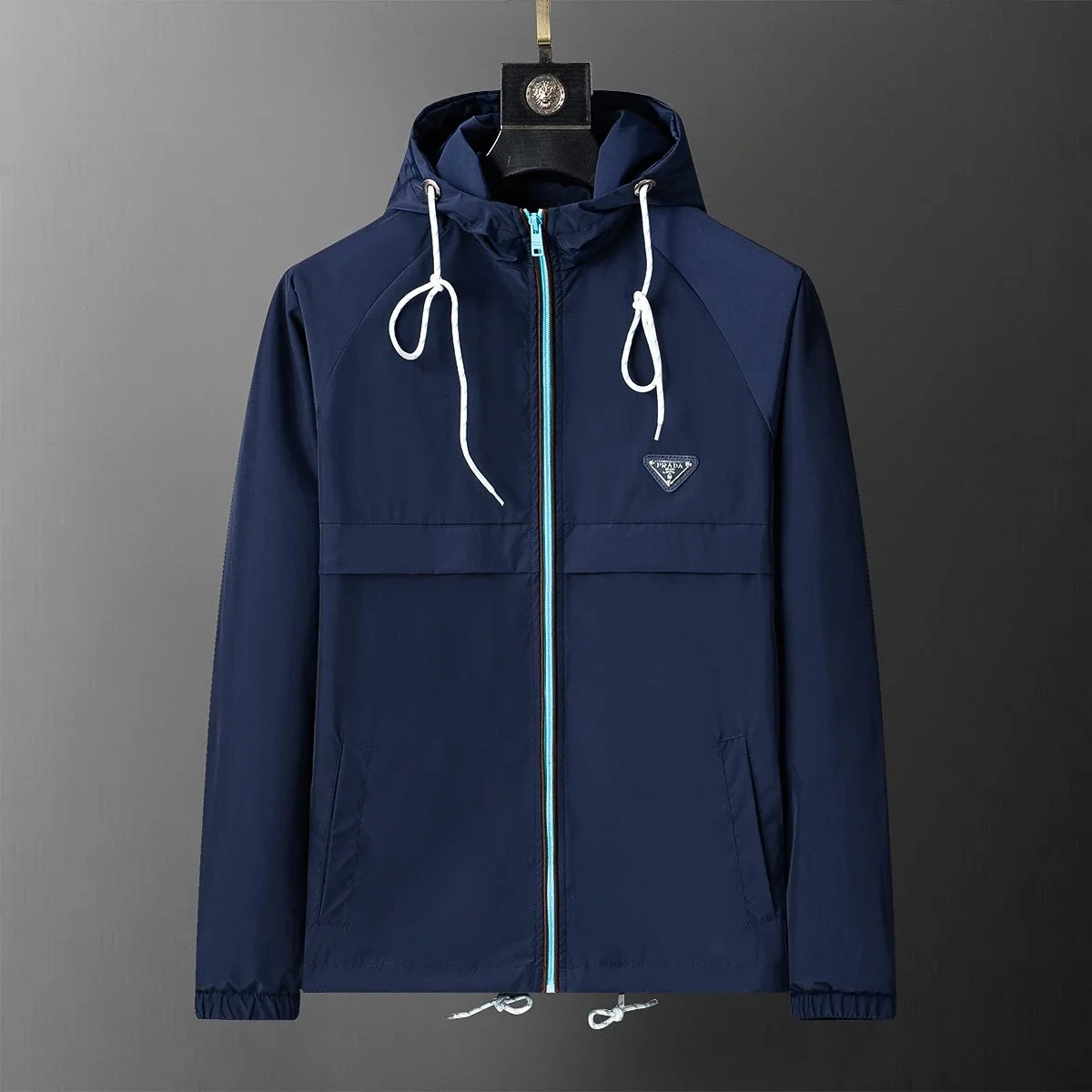 Prada Prada Navy Blue Windbreaker Jacket Navy - 1