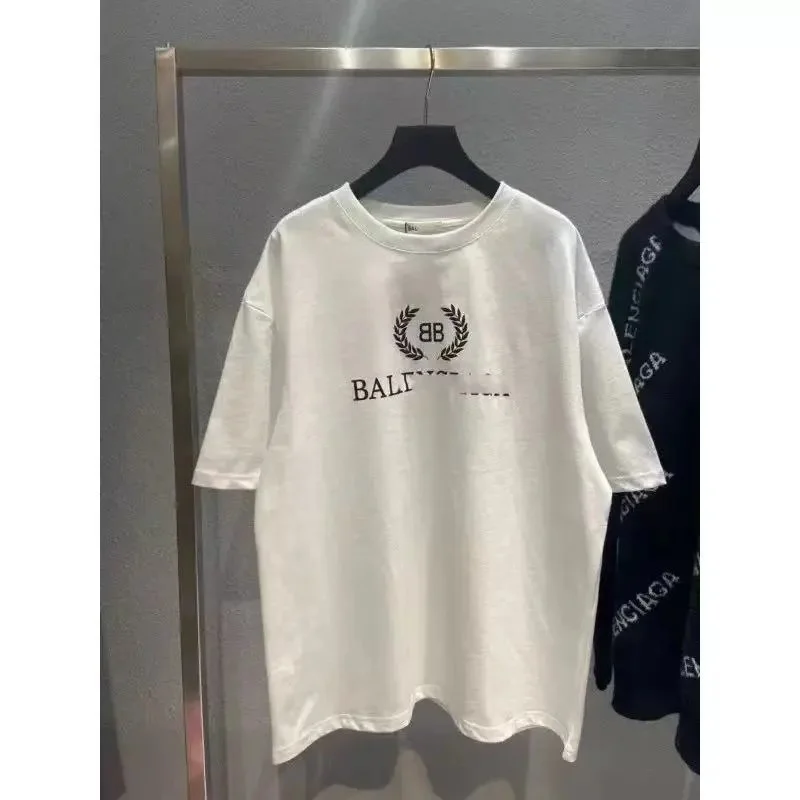 Balenciaga Balenciaga BB Logo Oversized T-Shirt White White - 1