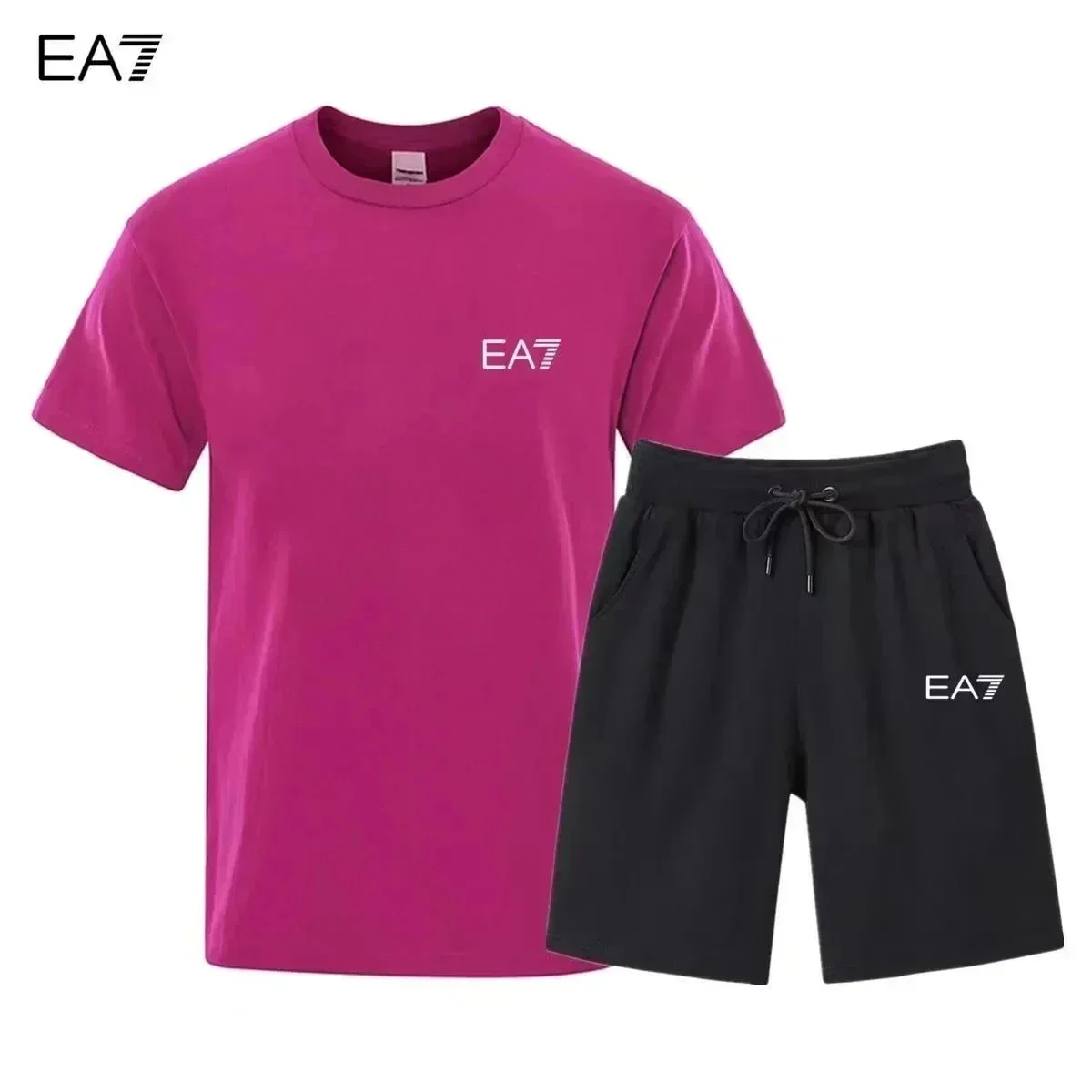Armani EA7 EA7 Co-ord Set Fuchsia/Black Pink