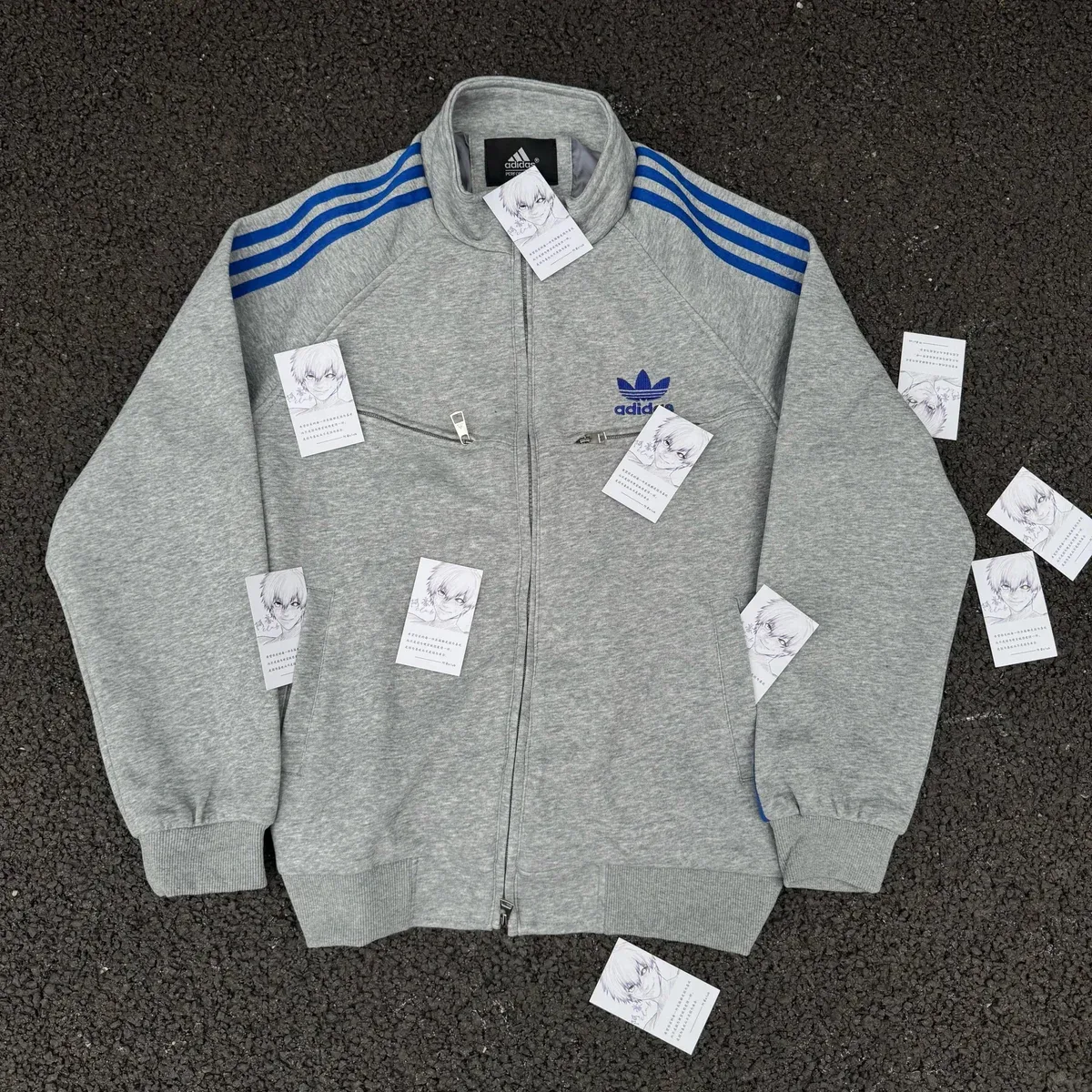 Adidas Adidas Classic Football Grey Track Jacket Grey - 1
