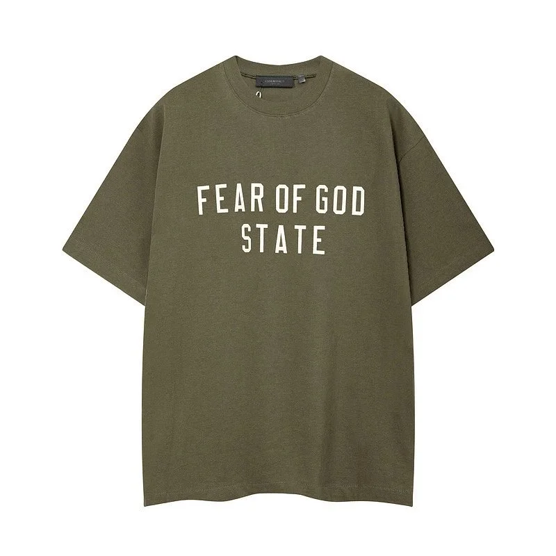 Fear of God Fear of God STATE Olive Green T-Shirt Green