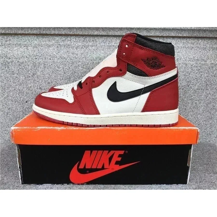 Nike Nike Air Jordan 1 Chicago Red White Black Sneakers Red - 1